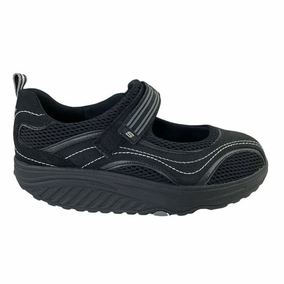Skechers Shape Ups Black Mary Jane Walking Exercise Sneakers 8.5. - Picture 1 of 8